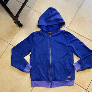 7 For All Mankind girls zip up hoodie size M